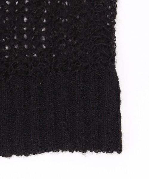 WC（ダブル シー）の「カラーメッシュニット（ニット/セーター・レディース・ホワイト/ブラック/パープル/オレンジ/グリーン・FREE）」の17枚目の写真