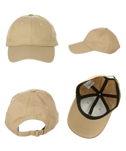 ANAP（アナップ）の「同色刺繍シンプルキャップ（キャップ・レディース・ベージュ/ブラック・FREE）」の5枚目の写真