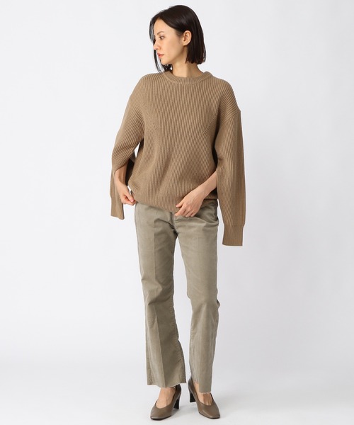 BARNYARDSTORM(バンヤードストーム)の「BARNYARDSTORM / スリーブスリットニット(ニット/セーター・レディース・ブラック/ベージュ・0/1)」の18枚目の写真