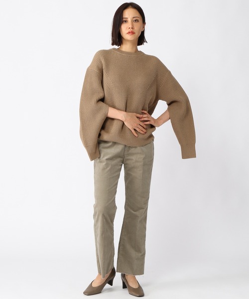 BARNYARDSTORM(バンヤードストーム)の「BARNYARDSTORM / スリーブスリットニット(ニット/セーター・レディース・ブラック/ベージュ・0/1)」の15枚目の写真