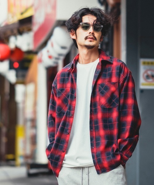 improves（インプローブス）の「レギュラーサイズ オンブレチェックシャツ（シャツ/ブラウス・メンズ・レッド/ホワイト/グリーン/イエロー・X-LARGE/LARGE/MEDIUM）」の18枚目の写真