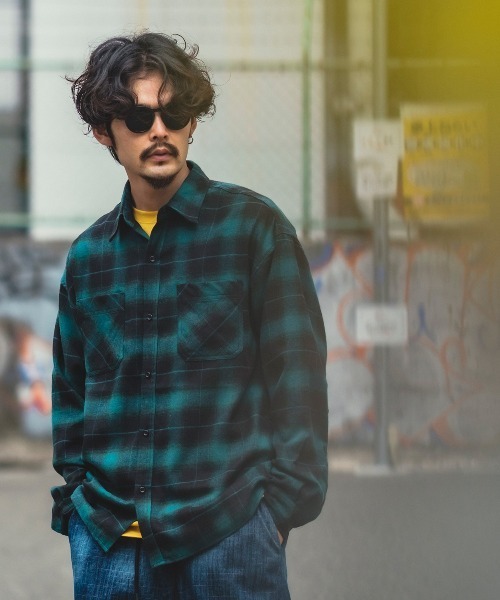 improves（インプローブス）の「レギュラーサイズ オンブレチェックシャツ（シャツ/ブラウス・メンズ・レッド/ホワイト/グリーン/イエロー・X-LARGE/LARGE/MEDIUM）」の9枚目の写真