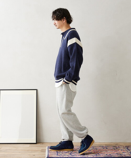 JOURNAL STANDARD relume(ジャーナルスタンダード レリューム)の「CALIFORNIA SAILOR カラーニット(ニット/セーター・メンズ・チャコールグレー/ネイビー/ブラウン・MEDIUM/LARGE)」の6枚目の写真