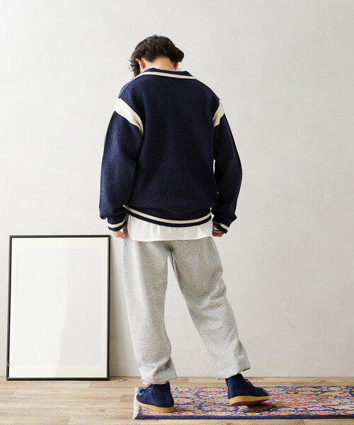 JOURNAL STANDARD relume(ジャーナルスタンダード レリューム)の「CALIFORNIA SAILOR カラーニット(ニット/セーター・メンズ・チャコールグレー/ネイビー/ブラウン・MEDIUM/LARGE)」の7枚目の写真