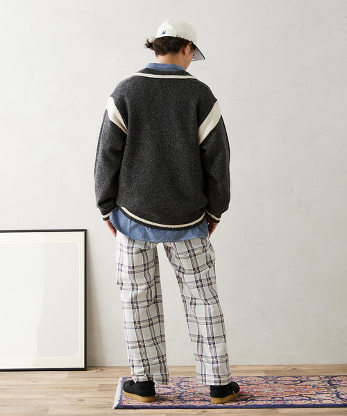 JOURNAL STANDARD relume(ジャーナルスタンダード レリューム)の「CALIFORNIA SAILOR カラーニット(ニット/セーター・メンズ・チャコールグレー/ネイビー/ブラウン・MEDIUM/LARGE)」の17枚目の写真