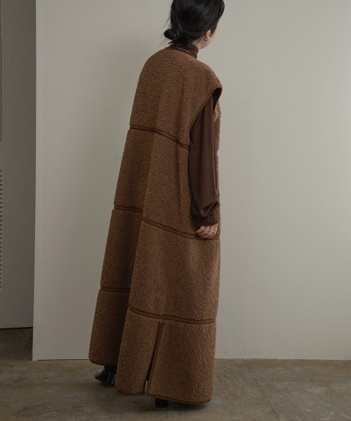 I_am（アイアム）の「reversible boa long vest（ベスト）」 - WEAR