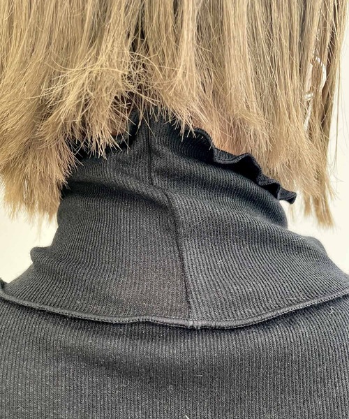 MLI'A（エムリア）の「ハイネックメロウトップス（Tシャツ/カットソー・レディース・オフホワイト/ブラック/ブラウン/ピンク・M）」の20枚目の写真