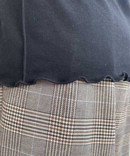 MLI'A（エムリア）の「ハイネックメロウトップス（Tシャツ/カットソー・レディース・オフホワイト/ブラック/ブラウン/ピンク・M）」の21枚目の写真