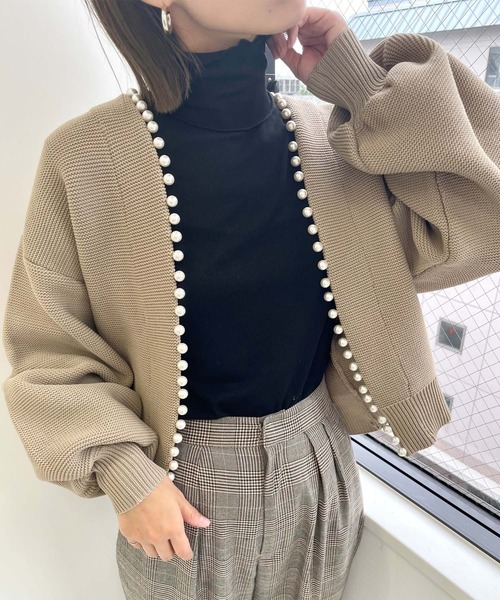 MLI'A（エムリア）の「ハイネックメロウトップス（Tシャツ/カットソー・レディース・オフホワイト/ブラック/ブラウン/ピンク・M）」の16枚目の写真