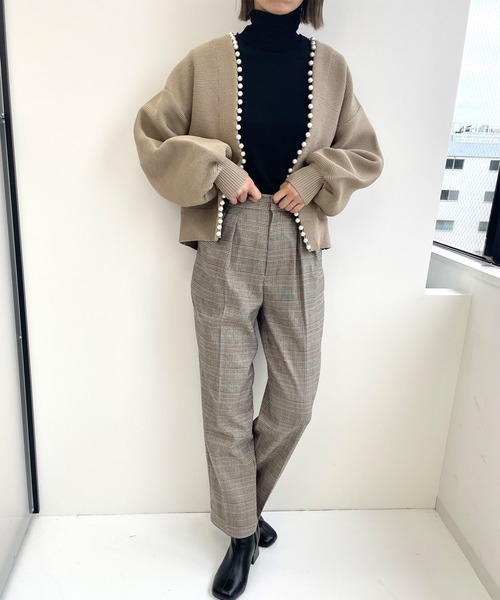 MLI'A（エムリア）の「ハイネックメロウトップス（Tシャツ/カットソー・レディース・オフホワイト/ブラック/ブラウン/ピンク・M）」の18枚目の写真