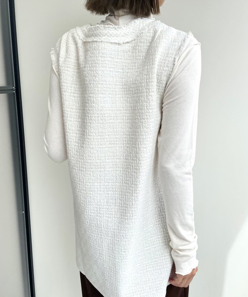 MLI'A（エムリア）の「ハイネックメロウトップス（Tシャツ/カットソー・レディース・オフホワイト/ブラック/ブラウン/ピンク・M）」の7枚目の写真