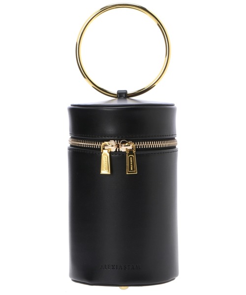 ALEXIA STAM(アリシアスタン)の「Cylinder Eco Leather Bag /円柱フォルムバッグ(ハンドバッグ・レディース・ブラック/カーキ/アイボリー・FREE)」の13枚目の写真