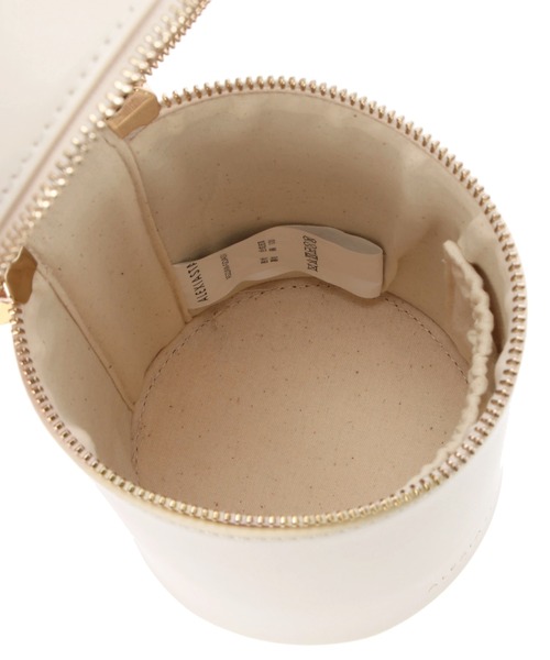 ALEXIA STAM(アリシアスタン)の「Cylinder Eco Leather Bag /円柱フォルムバッグ(ハンドバッグ・レディース・ブラック/カーキ/アイボリー・FREE)」の5枚目の写真