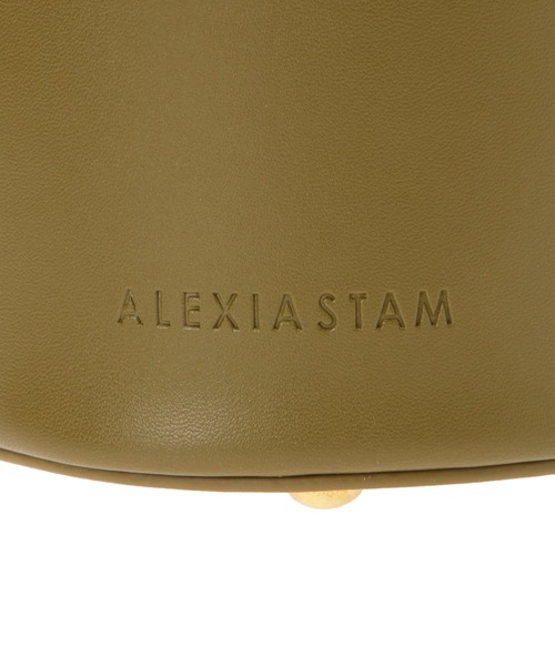ALEXIA STAM(アリシアスタン)の「Cylinder Eco Leather Bag /円柱フォルムバッグ(ハンドバッグ・レディース・ブラック/カーキ/アイボリー・FREE)」の14枚目の写真