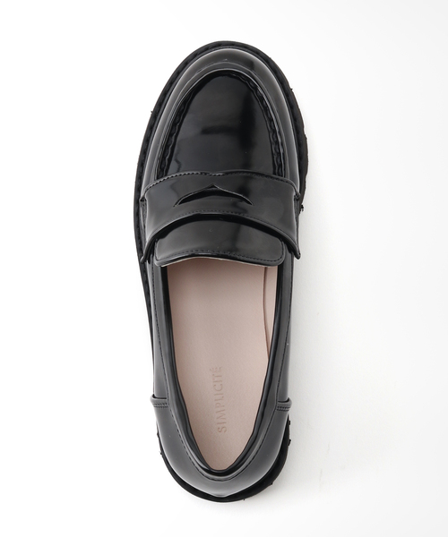 B.C STOCK(ベーセーストック)の「ボリュームソールローファー(ローファー・レディース・アイボリー/ブラック・SMALL/LARGE/MEDIUM)」の7枚目の写真