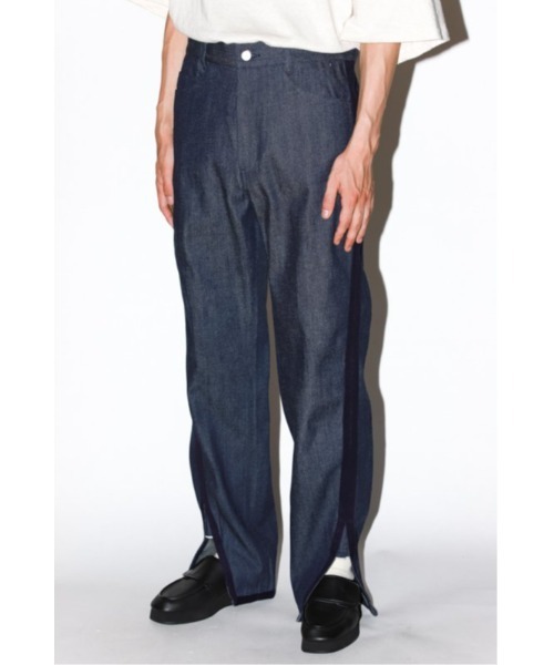 Nuggets(ナゲッツ)の「【NuGgETS】Gusset pants - denim(デニムパンツ・メンズ・ブルー・M)」の1枚目の写真