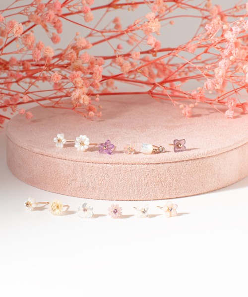 BLOOM（ブルーム）の「5月誕生花 K10 ピンクゴールド スズラン