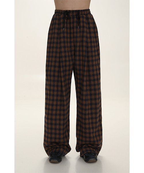 フェノメノン 15SS チェック柄 スウェット イージーパンツ フェノメノン 15SS チェック柄 スウェット イージーパンツ