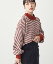 earth music&ecology | モールヤーンショートニット knit(ニット/セーター)