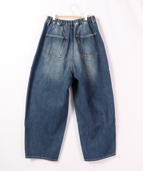 FUNALIVE(ファンアライブ)の「cotopone F/タックペグトップデニムパンツ(デニムパンツ・レディース・インディゴブルー/ネイビー系・2/1)」の15枚目の写真