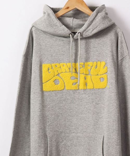 Grateful Dead(グレイトフルデッド)の「GREATFUL DEAD サガラ刺繍プルオーバーパーカー(パーカー・メンズ・杢グレー/ブラック/ホワイト・M/L)」の3枚目の写真