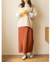 v neck knit vest/ｖネックニットベスト