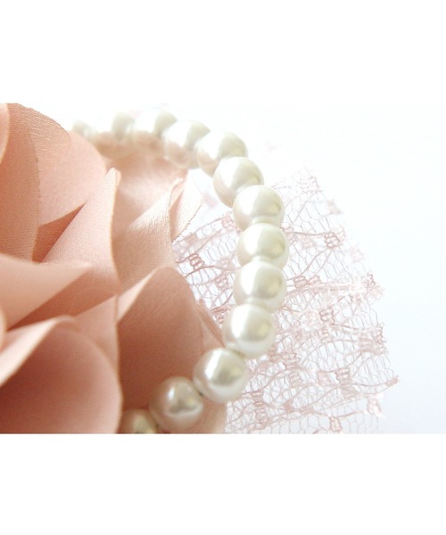 RUIRUE BOUTIQUE（ルイルエブティック）の「フラワーオーガンジーコサージュ（ブローチ/コサージュ・レディース・ベージュ/ネイビー/ピンク/ラベンダー/アイボリー・FREE）」の10枚目の写真