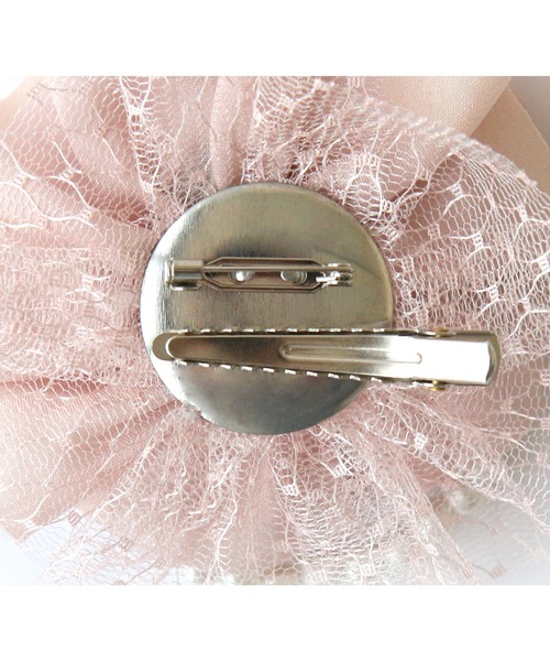 RUIRUE BOUTIQUE（ルイルエブティック）の「フラワーオーガンジーコサージュ（ブローチ/コサージュ・レディース・ベージュ/ネイビー/ピンク/ラベンダー/アイボリー・FREE）」の11枚目の写真