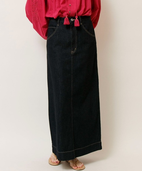 Johnbull(ジョンブル)の「11オンススリットデニムスカート(デニムスカート・レディース・ワンウォッシュ・SMALL/MEDIUM)」の2枚目の写真