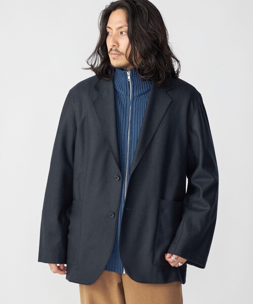 SHIPS(シップス)の「*SHIPS:〈手洗い可能〉リラックスフィット 畔編み ドライバーズ ニット ジップ カーディガン(カーディガン/ボレロ・メンズ・グリーン/オレンジ/ネイビー/ロイヤルブルー・SMALL/MEDIUM/LARGE/X-LARGE)」の11枚目の写真
