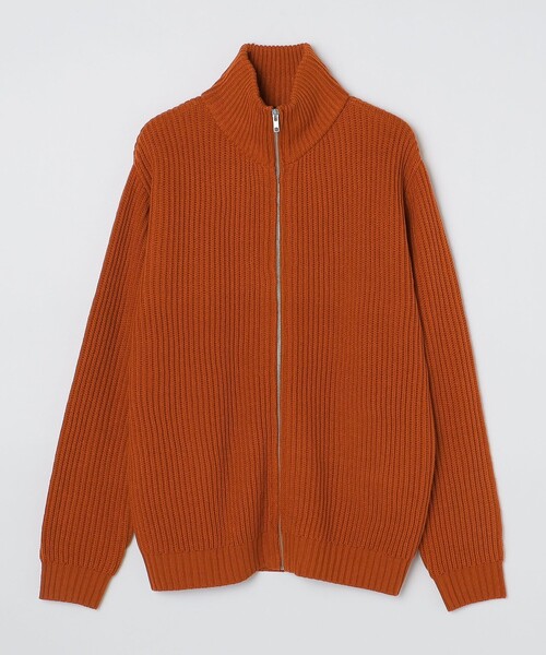 SHIPS(シップス)の「*SHIPS:〈手洗い可能〉リラックスフィット 畔編み ドライバーズ ニット ジップ カーディガン(カーディガン/ボレロ・メンズ・グリーン/オレンジ/ネイビー/ロイヤルブルー・SMALL/MEDIUM/LARGE/X-LARGE)」の13枚目の写真