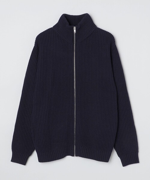 SHIPS(シップス)の「*SHIPS:〈手洗い可能〉リラックスフィット 畔編み ドライバーズ ニット ジップ カーディガン(カーディガン/ボレロ・メンズ・グリーン/オレンジ/ネイビー/ロイヤルブルー・SMALL/MEDIUM/LARGE/X-LARGE)」の6枚目の写真