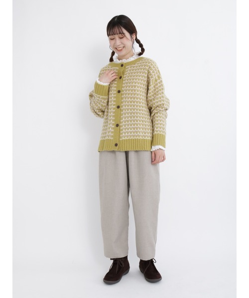 Samansa Mos2（サマンサ モスモス）の「シャーリングレース切替ブラウス（シャツ/ブラウス・レディース・オフホワイト/ブラック/キナリ/ピンク・ﾌﾘ-）」の8枚目の写真