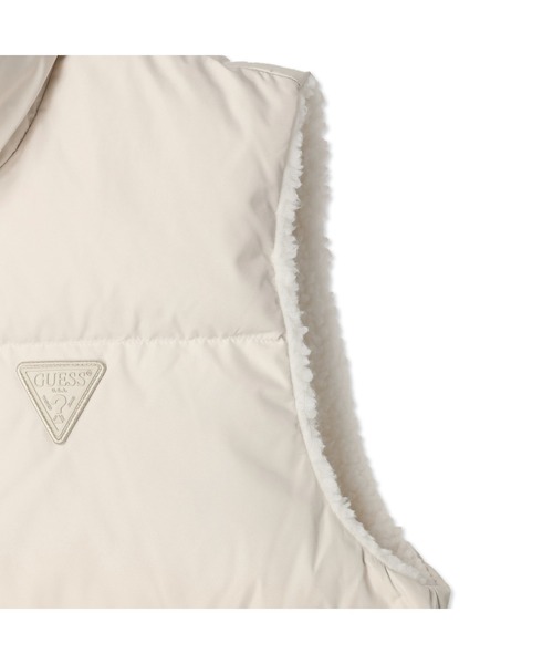 Guess(ゲス)の「Mini Triangle Logo Down Vest(ダウンベスト・メンズ・ブラック/アイボリー・MEDIUM/LARGE/X-LARGE/SMALL)」の5枚目の写真