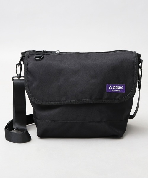 GERRY(ジェリー)の「撥水加工 再生ポリエステル(REPREVE) フラップ ショルダーバッグ(ショルダーバッグ・メンズ・ブラック・FREE)」の6枚目の写真