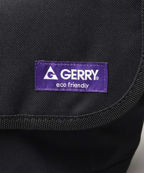 GERRY(ジェリー)の「撥水加工 再生ポリエステル(REPREVE) フラップ ショルダーバッグ(ショルダーバッグ・メンズ・ブラック・FREE)」の13枚目の写真