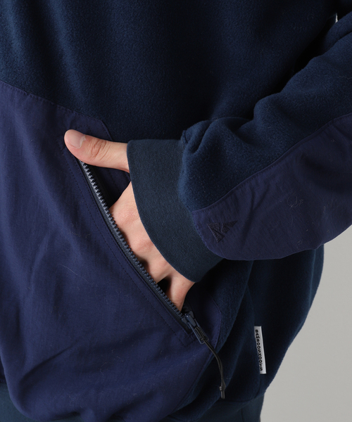 BAMBOO SHOOTS（バンブーシュート）の「【BAMBOO SHOOTS / バンブーシュート】ACTIVE FLEECE MOCNECK（ブルゾン・メンズ・ブラック・MEDIUM/LARGE）」の13枚目の写真