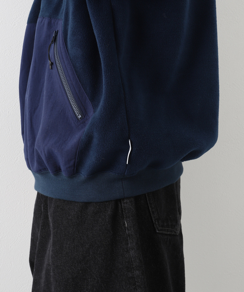 BAMBOO SHOOTS（バンブーシュート）の「【BAMBOO SHOOTS / バンブーシュート】ACTIVE FLEECE MOCNECK（ブルゾン・メンズ・ブラック・MEDIUM/LARGE）」の14枚目の写真