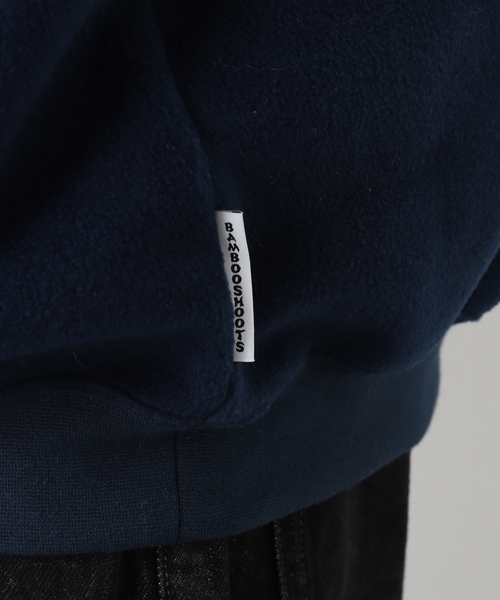 BAMBOO SHOOTS（バンブーシュート）の「【BAMBOO SHOOTS / バンブーシュート】ACTIVE FLEECE MOCNECK（ブルゾン・メンズ・ブラック・MEDIUM/LARGE）」の15枚目の写真