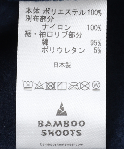 BAMBOO SHOOTS（バンブーシュート）の「【BAMBOO SHOOTS / バンブーシュート】ACTIVE FLEECE MOCNECK（ブルゾン・メンズ・ブラック・MEDIUM/LARGE）」の19枚目の写真