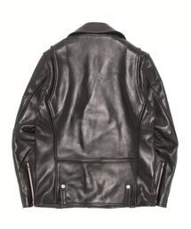 Denham ほぼ未使用 デンハム ライダースジャケット S DENHAM(デンハム) レザー ダブル ライダース ジャケット 852.788