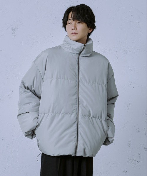 Ellno Loset（エルノロゼット）の「ボリュームエコダウンジャケット（ダウンジャケット/コート・メンズ・ブラック/ライトグレー・MEDIUM/LARGE）」の12枚目の写真