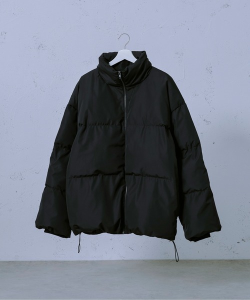 Ellno Loset（エルノロゼット）の「ボリュームエコダウンジャケット（ダウンジャケット/コート・メンズ・ブラック/ライトグレー・MEDIUM/LARGE）」の15枚目の写真