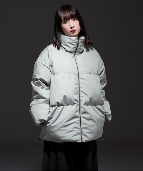 Ellno Loset（エルノロゼット）の「ボリュームエコダウンジャケット（ダウンジャケット/コート・メンズ・ブラック/ライトグレー・MEDIUM/LARGE）」の20枚目の写真