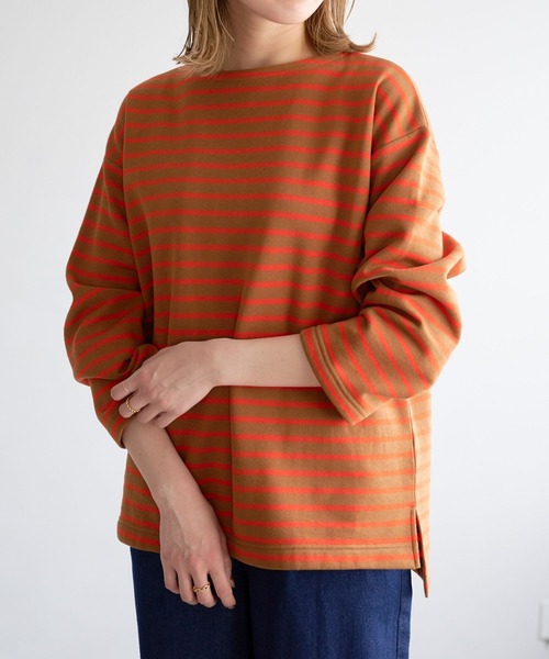 studio CLIP（スタディオクリップ）の「裏起毛ボーダープルオーバー（スウェット・レディース・その他1/その他2/その他3/その他4・FREE）」の4枚目の写真