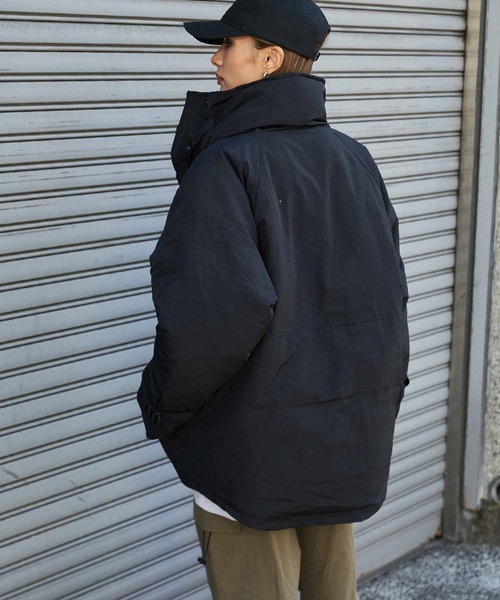 ANAP（アナップ）の「中綿スタンドベルトジャケット（ダウンジャケット/コート・レディース・アイボリー/ブラック/カーキ・FREE）」の12枚目の写真