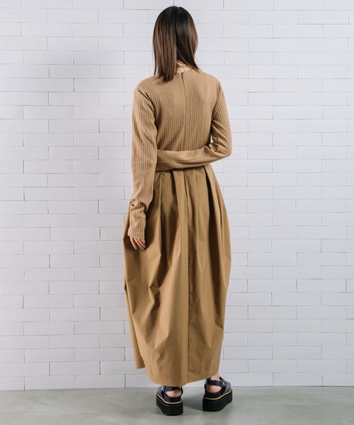 MARECHAL TERRE（マルシャルテル）の「ジョイントワンピース（ワンピース・レディース・ブラック/セージグリーン/ネイビー/キャメル・MEDIUM）」の8枚目の写真