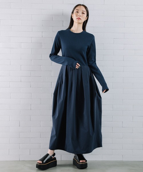 MARECHAL TERRE（マルシャルテル）の「ジョイントワンピース（ワンピース・レディース・ブラック/セージグリーン/ネイビー/キャメル・MEDIUM）」の13枚目の写真