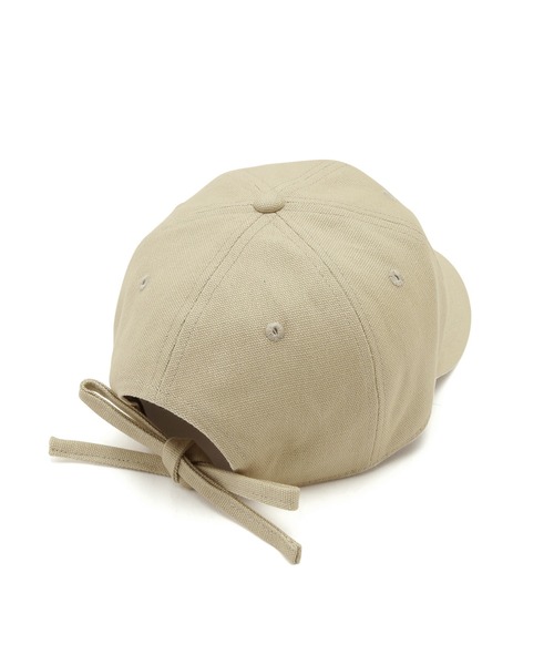 VIS（ビス）の「バックリボンキャンバスキャップ（キャップ・レディース・ベージュ系その他2/ブラック/キナリ・FREE）」の9枚目の写真