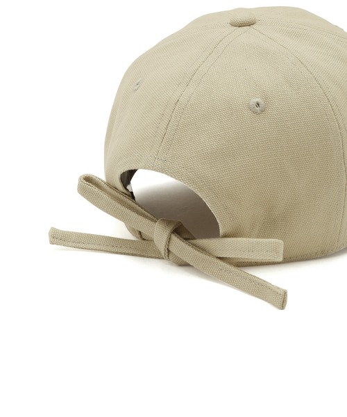 VIS（ビス）の「バックリボンキャンバスキャップ（キャップ・レディース・ベージュ系その他2/ブラック/キナリ・FREE）」の10枚目の写真